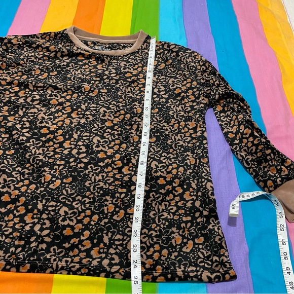 Cuddl Duds Thick Velvet Velour Sweater Longsleeve Shirt w/ Thumb Holes Petite M - Picture 6 of 11